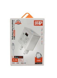 Fast Adapter Charger with Fast Charging White