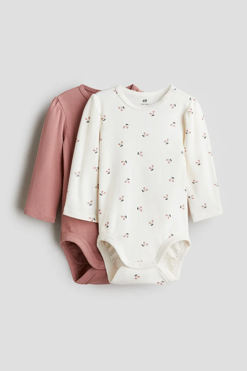 H&M 2-pack long-sleeved bodysuits
