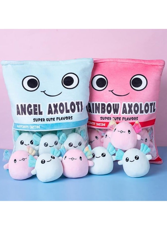 general Cute salamander plush toy, detachable salamander plush pillow, kawaii plush toy set for boys, girls, birthday gift (6 units per bag) - Image 5