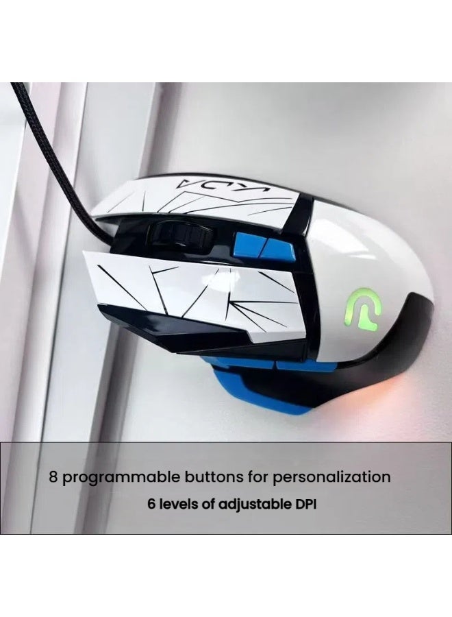General League of Legends KDA Wired Mouse Gaming Gaming Mouse Gift for Family and Friends  - Image 2