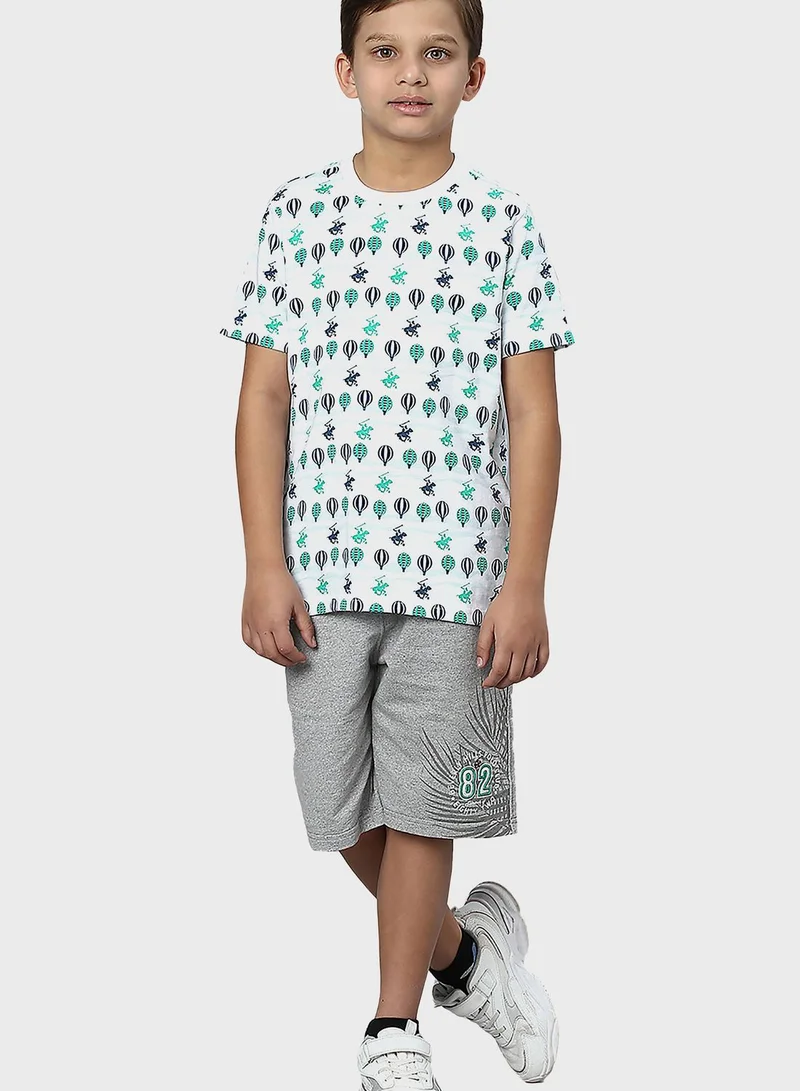 bhpoloclub Youth Air Balloon Print T-Shirt