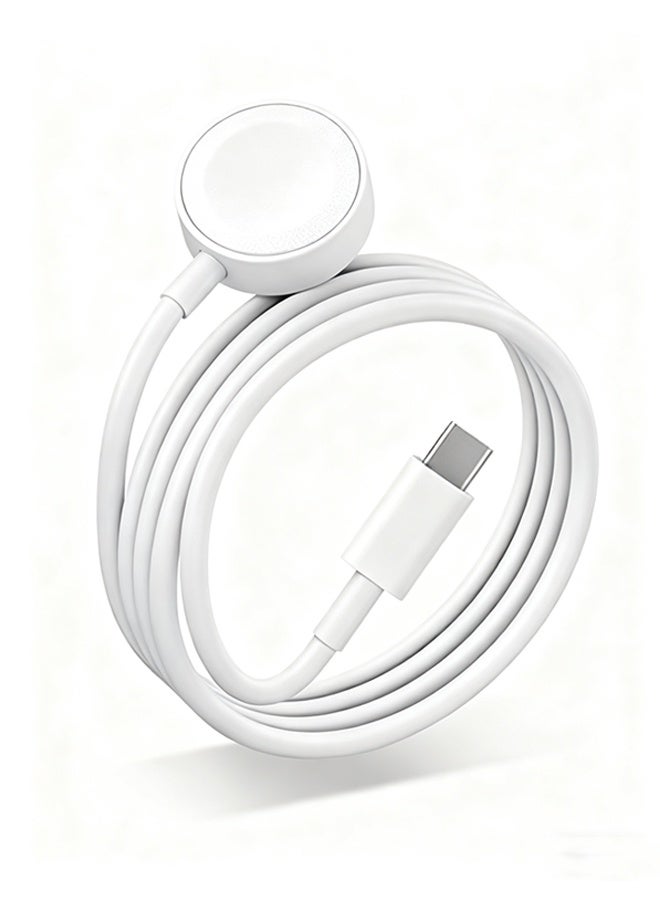 Happy D Fast Charging USB C Watch Charger Cord Compatible for Apple Watch, Magnetic Watch Charging Cable Compatible for Watch Series 9/8/7/Ultra/Ultra2/SE2/6/5/4/3/2/1/SE1, Type C Cord, 1M - Image 1