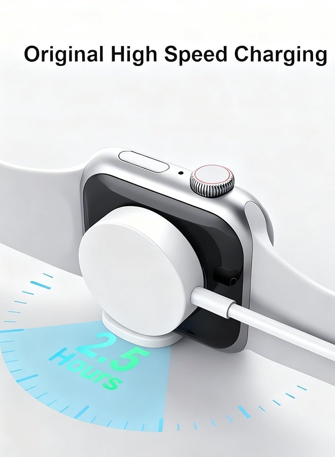 Happy D Fast Charging USB C Watch Charger Cord Compatible for Apple Watch, Magnetic Watch Charging Cable Compatible for Watch Series 9/8/7/Ultra/Ultra2/SE2/6/5/4/3/2/1/SE1, Type C Cord, 1M - Image 3