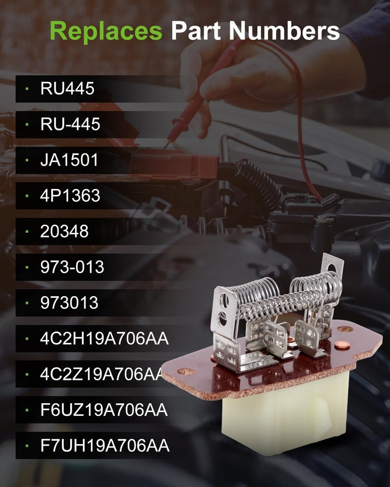 SCITOO Air Conditioning Heater Fan HVAC Blower Motor Resistor Fit for 2002-2014 for Ford for E-150/2003-2005 for Ford for E-150 Club Wagon /1999-2007 for Ford for F-550 Super Duty - Image 5