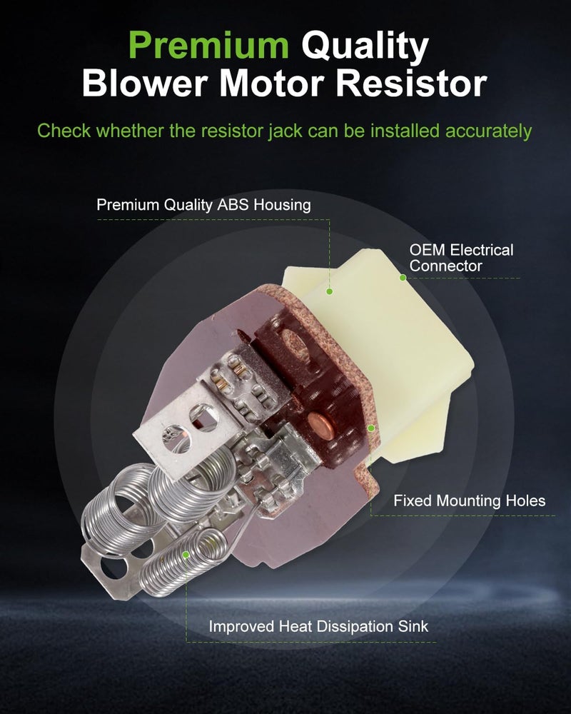 SCITOO Air Conditioning Heater Fan HVAC Blower Motor Resistor Fit for 2002-2014 for Ford for E-150/2003-2005 for Ford for E-150 Club Wagon /1999-2007 for Ford for F-550 Super Duty - Image 3