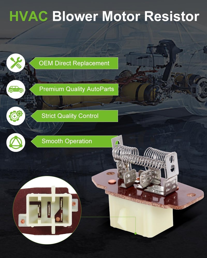 SCITOO Air Conditioning Heater Fan HVAC Blower Motor Resistor Fit for 2002-2014 for Ford for E-150/2003-2005 for Ford for E-150 Club Wagon /1999-2007 for Ford for F-550 Super Duty - Image 2