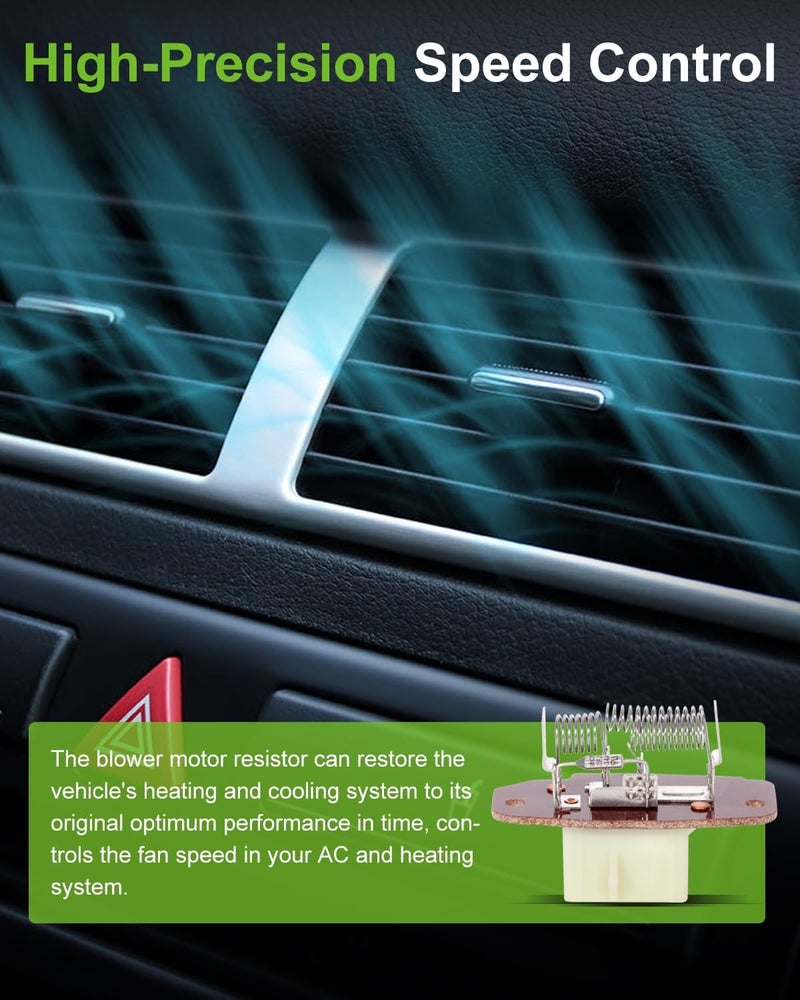 SCITOO Air Conditioning Heater Fan HVAC Blower Motor Resistor Fit for 2002-2014 for Ford for E-150/2003-2005 for Ford for E-150 Club Wagon /1999-2007 for Ford for F-550 Super Duty - Image 4