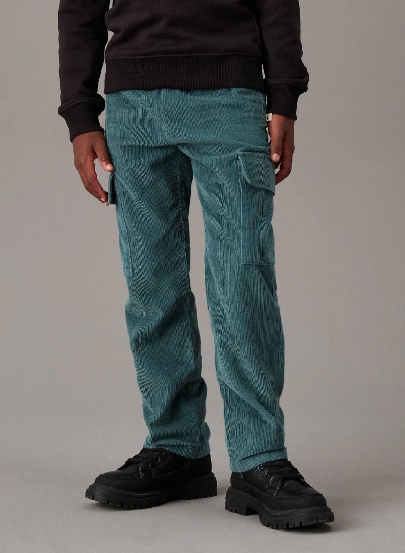Calvin Klein Jeans Corduroy Cargo Trousers - Image 1