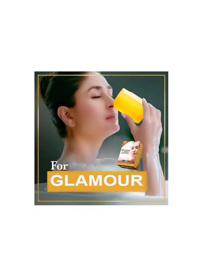GLAMOUR Soap Glycerin for Prevention of Eczema, Psoriasis and Skin Diseases and Benefits in the Treatment and Peeling of Acne, Recommended for Daily Use Contains Vitamin A, B and E - Image 5