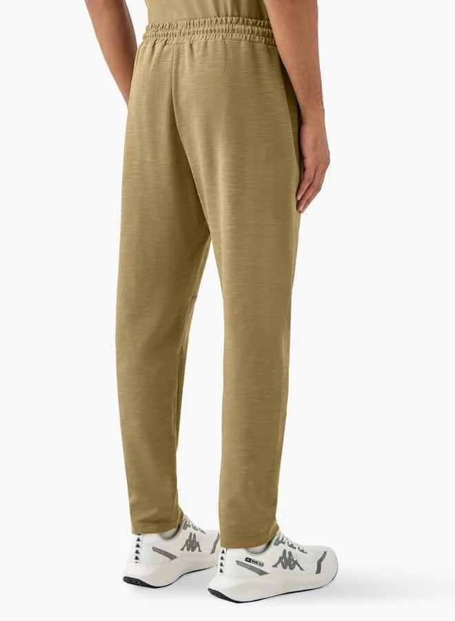 Kappa Kappa Embroidered Joggers with Drawstring Closure and Pockets