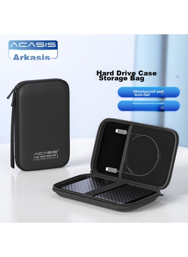 Acasis 2.5-inch Portable Hard Drive Case, Multifunctional Digital Accessory Storage Pouch, Cable, Power Bank, Usb Drive, Phone, Earphone Portable Protective Cover Ypb - Image 1