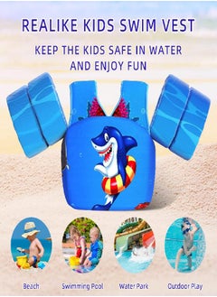 REALIKE Kids Swim Vest for Toddler Floaties Swimming Aids with Shoulder Harness Arm Wings for Children/Infant/Baby,Sea Beach/Pool/Lake, Suitable for 28-70lbs Boys/Girls - pzsku/ZBA36758D6188C9AE4CFBZ/45/_/1685702728/4648d588-32c9-437b-bf4d-7899f7184e10