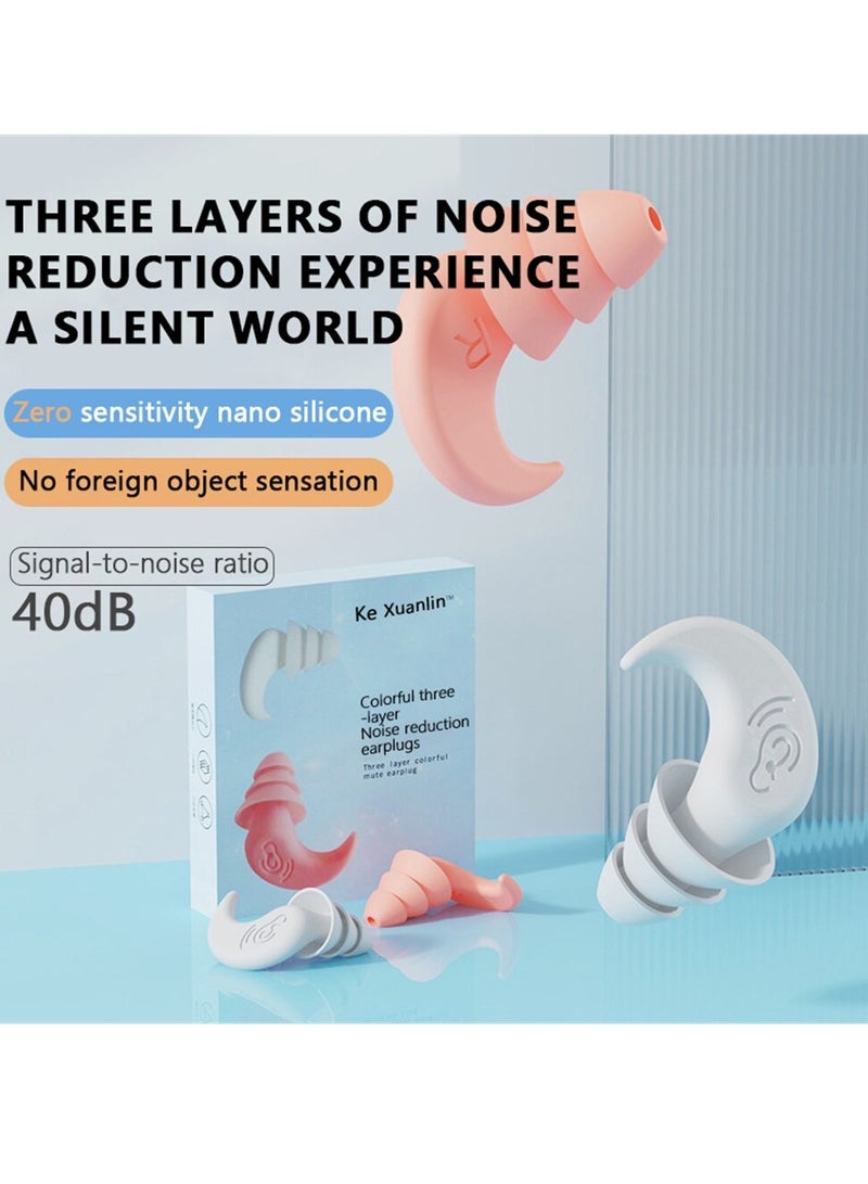 AROAQ Ear Plugs, High Fidelity Reusable Silicone Noise Cancelling Earplugs, Soft Silicone Reusable Earplugs For Swimming, Sleeping, Diving, Noise Sensitivity & Flights, Red - Image 4