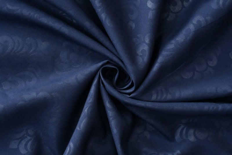 TURIYA 220 TC Glace Cotton Fabric1 Pc Double Bed Duvet Cover/ Rajai Cover Cum Dohar; 90x95 inches; Blue Flora - Image 2