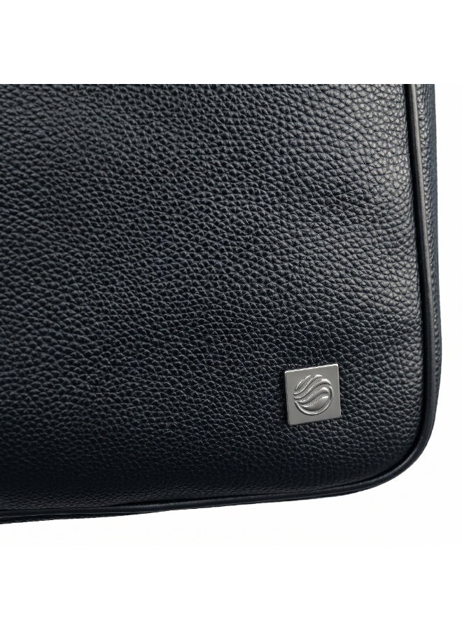 FIFTH ELEMENT CIPHER 16" Laptop Briefcase with Fingerprint Lock, Water-Resistant PU Leather Business Bag – Black - Image 5