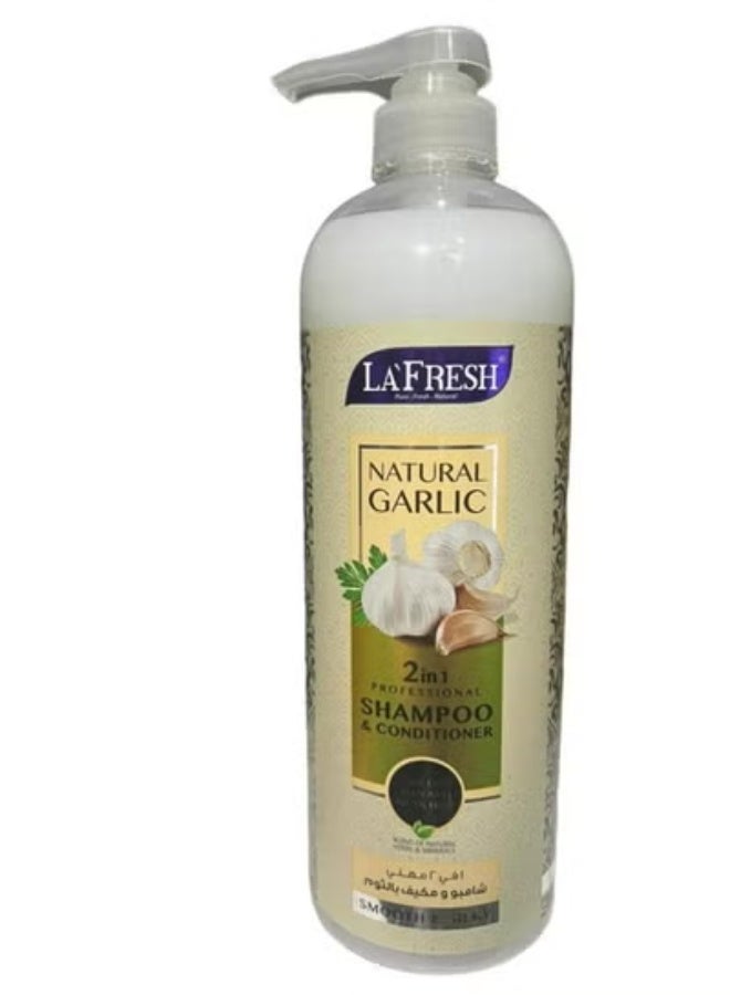 LA FRESH Natural Garlic 2in1 Professional Shampoo & Conditioner 1000ml