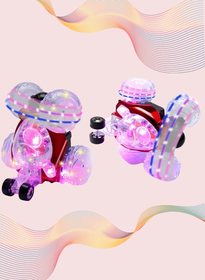 سيارة شقلبة للأطفال بتحكم عن بعد – شحن USB وأضواء LED - Image 4