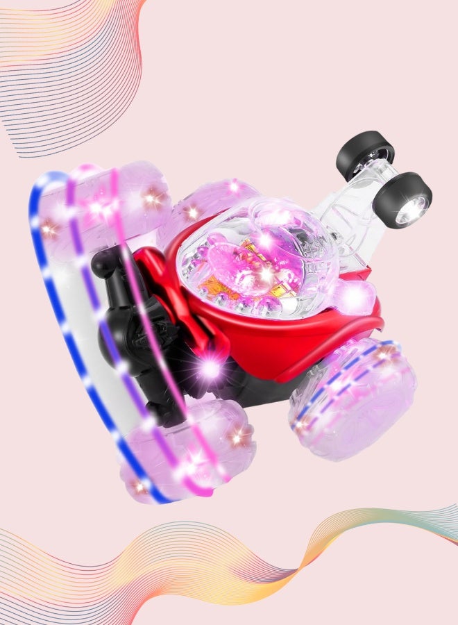 سيارة شقلبة للأطفال بتحكم عن بعد – شحن USB وأضواء LED - Image 3