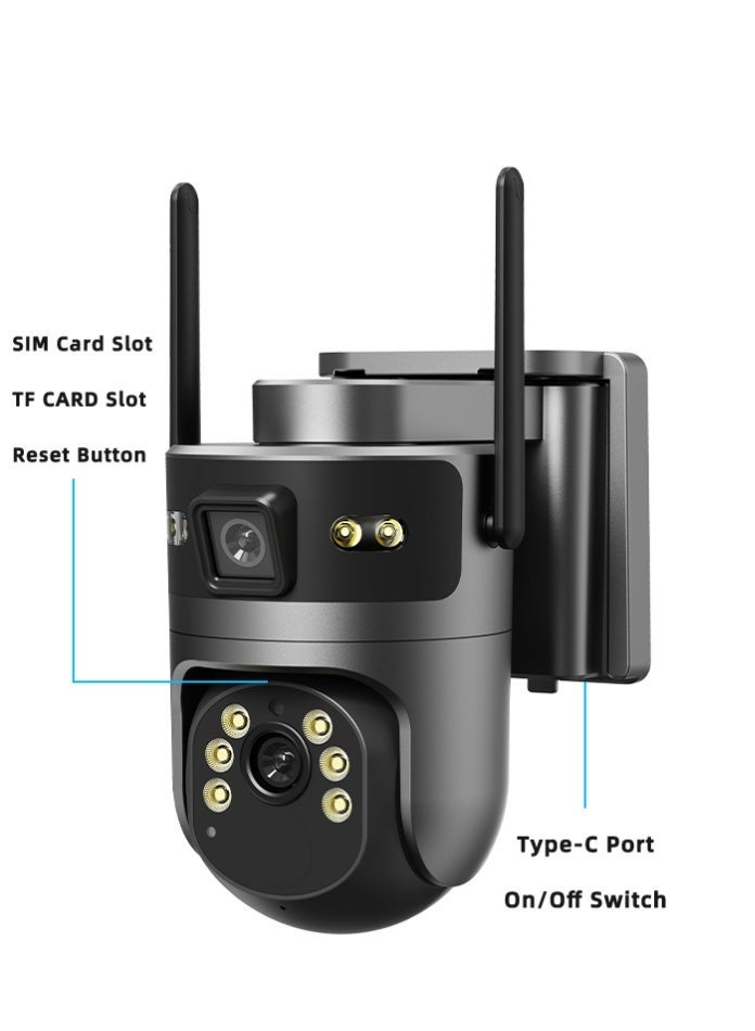 ICAM 365 Solar-Powered 4G PTZ Outdoor Camera | 8MP FHD, Dual Light Night Vision, Human Detection, Two-Way Audio, Weatherproof for Home & Farm Security - Image 2