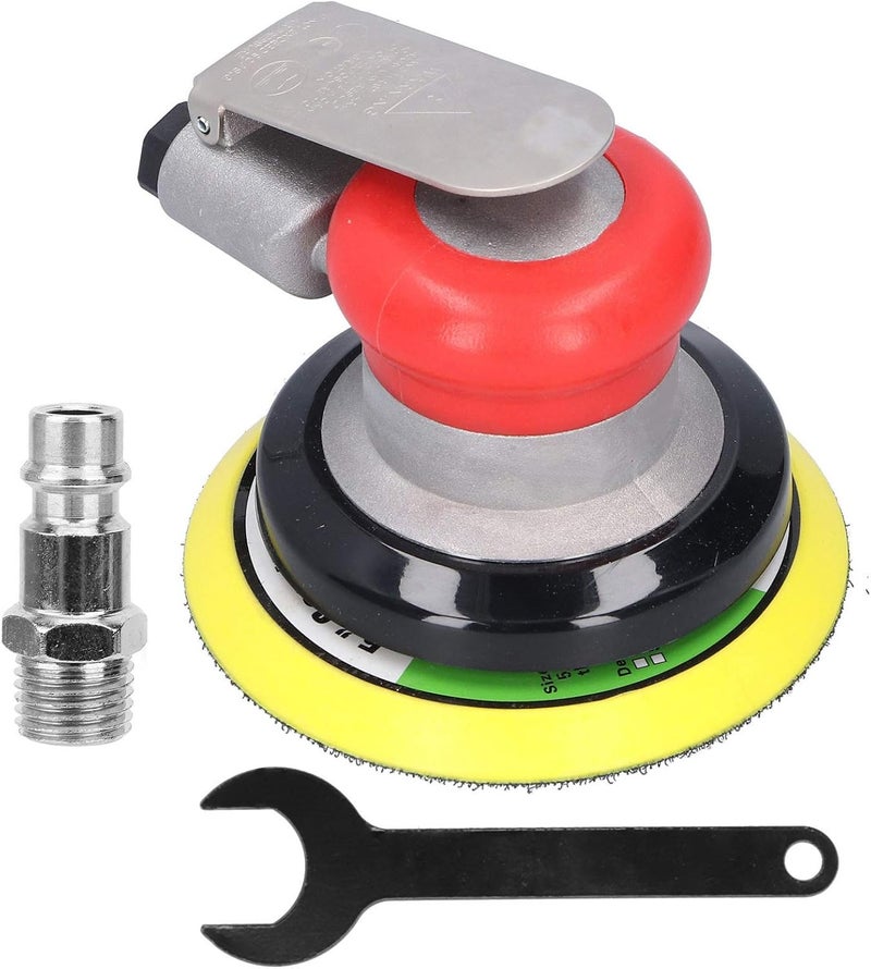 6500 Pneumatic Polishing Sander Machine 5 Inch Alloy Steel Car Furniture High Efficiency 10000RPM Stepless Speed Regulation EU Style - Image 1