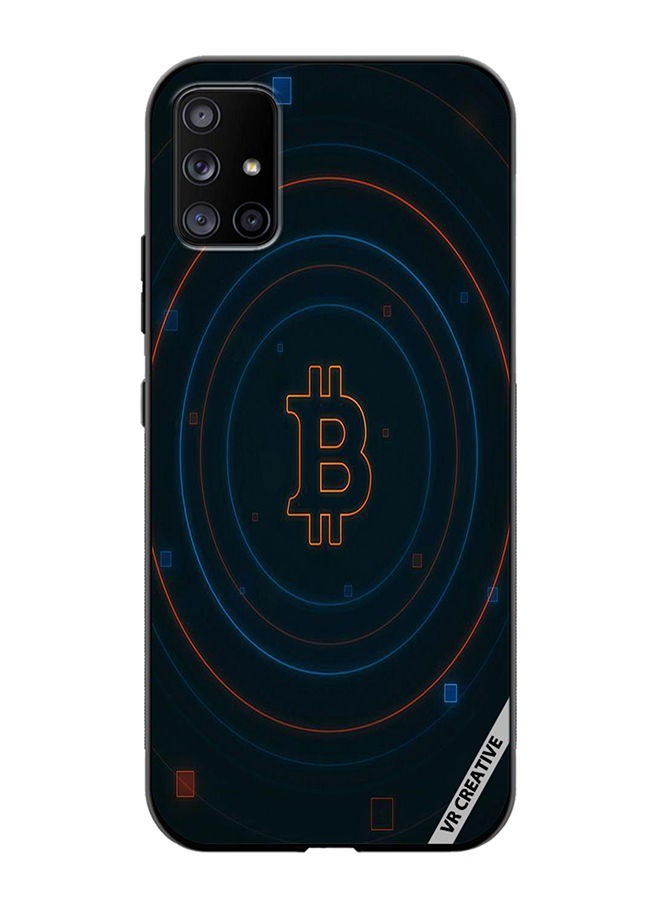 Protective Case Cover For Samsung Galaxy A71 5G Cryptocurrency Design Multicolour