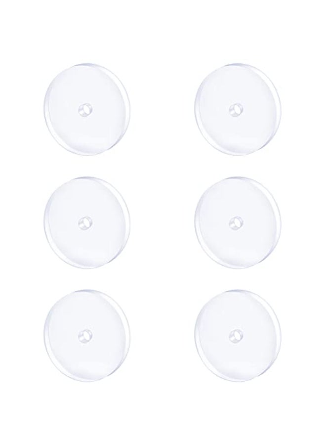 MODRSA Clear Disc Pads no Pull Plastic Piercing Disc for Piercing Bump Silicone Discs Silicone Piercing Disc Stabilize Earrings 16 Gauge - Image 1