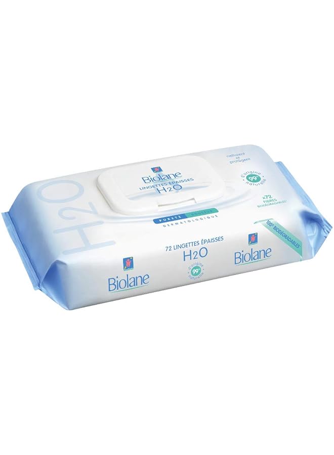 Biolane H2O Eco Refill Thick Wipes 3 Packs Of 72 Wipes - Image 4
