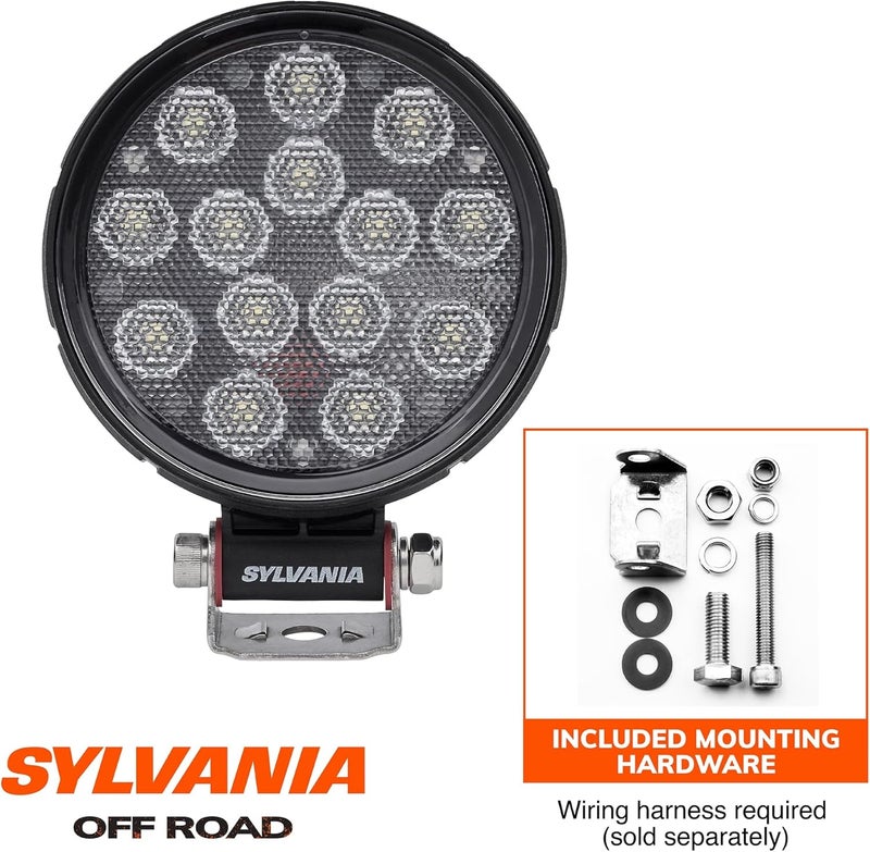 SYLVANIA Rugged 4 Inch Round LED Light Pod - 2100 Lumens Off-Road Flood Light - Image 2