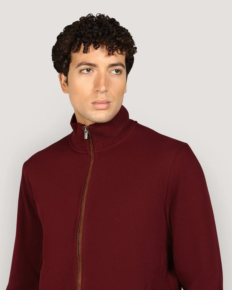 GANT  Sacker Rib Full Zip Cardigan for Men | Best Price UAE