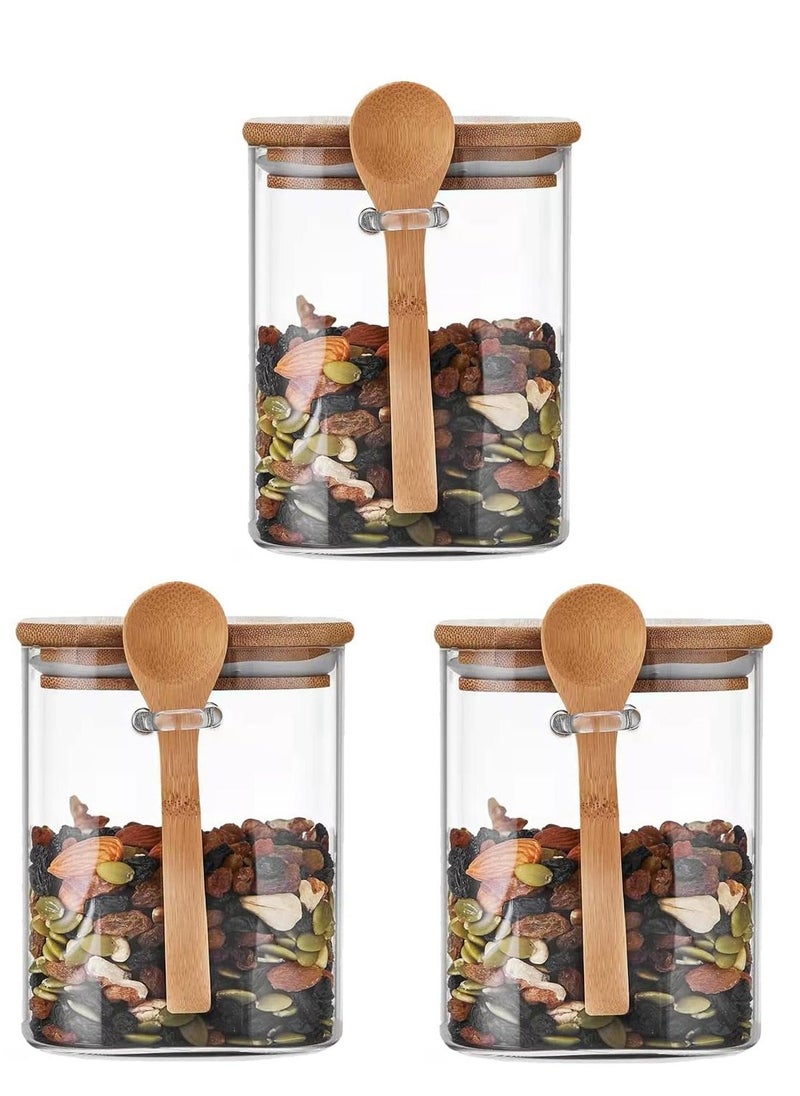 Borosilicate Glass Storage Jar with Bamboo Lid and Spoon (Set of 3) 1000ML - pzsku/ZBA3708FD9CBC9DA59489Z/45/_/1732534827/82402ba7-e4ea-440d-ad12-6b9a315fc35d