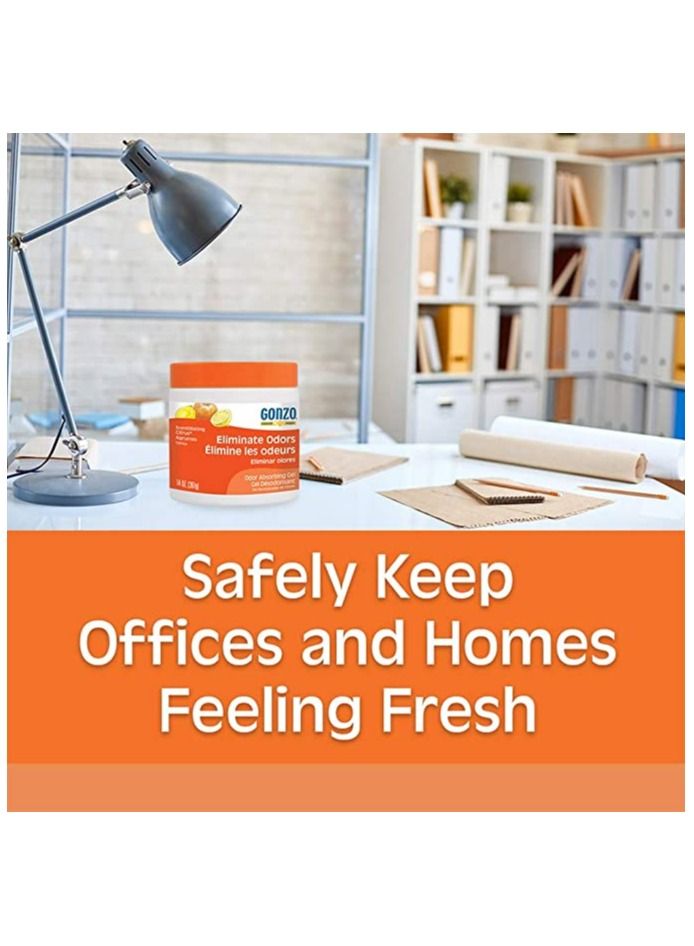 Gonzo Natural Magic Odor Absorbing Gel;  14 Ounce, Scentillating Citrus - Image 5