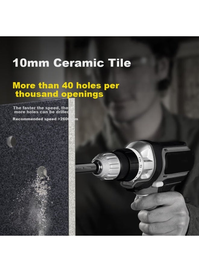 Lichang Ceramic Tile Punching Special Drill Bit Dry Drilling Stone Glass Marble Artifact Hand Drill Complete Ceramic Tile Opener - Image 2