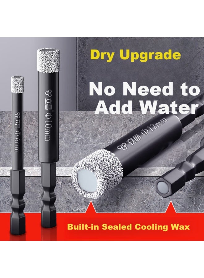 Lichang Ceramic Tile Punching Special Drill Bit Dry Drilling Stone Glass Marble Artifact Hand Drill Complete Ceramic Tile Opener - Image 1
