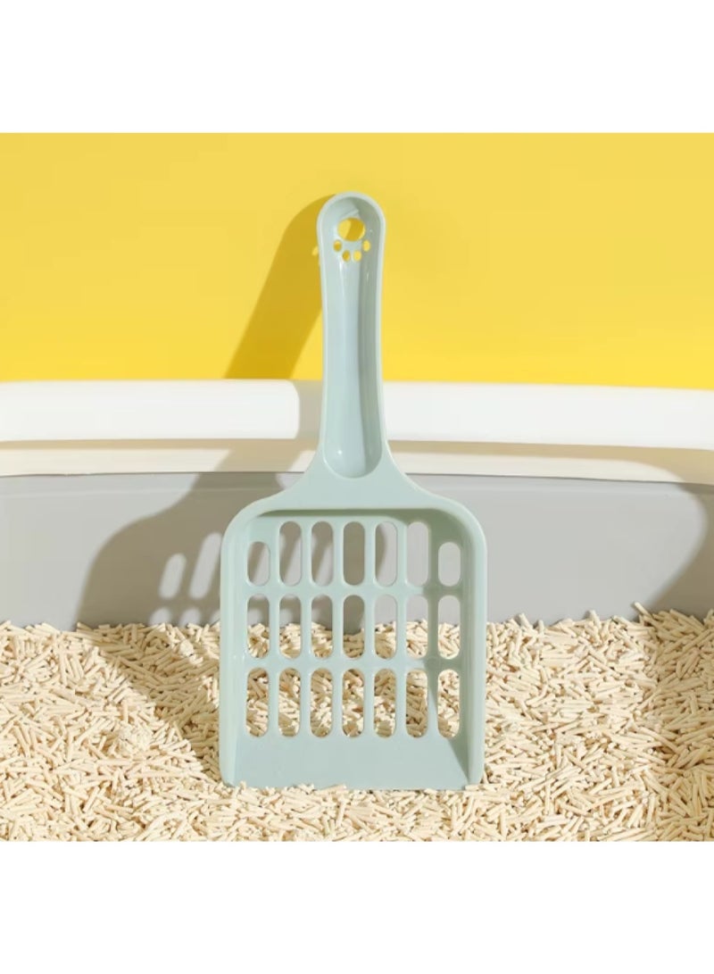 Multicolor Plastic Cat Litter Scoop – Litter Box Cleaning Tool with Wide Slots for Fast Sand Sifting and a Comfortable Handle - Image 1