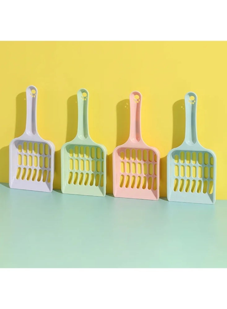 Multicolor Plastic Cat Litter Scoop – Litter Box Cleaning Tool with Wide Slots for Fast Sand Sifting and a Comfortable Handle - Image 3