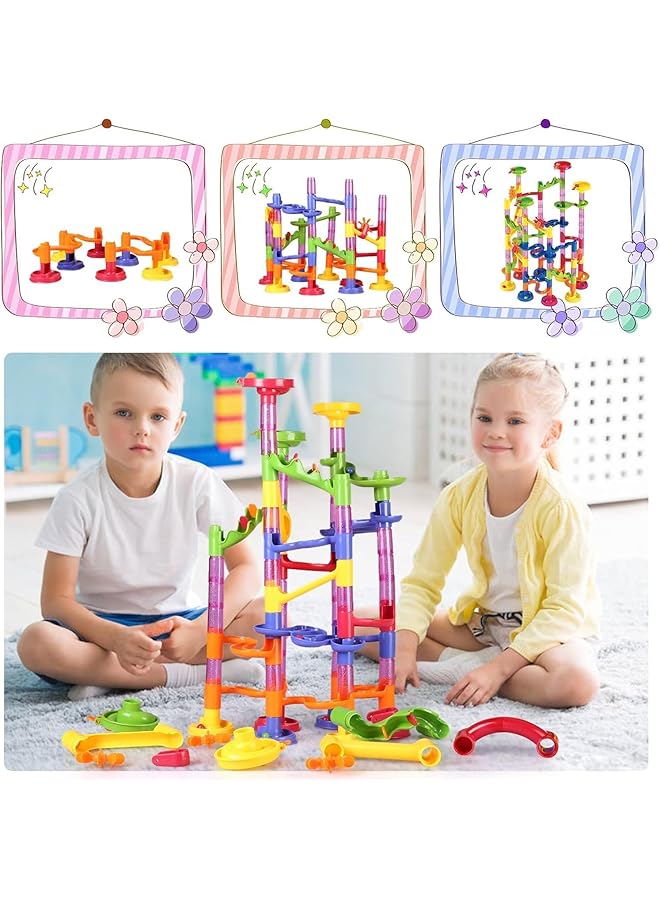 Mumoo Bear Marble Run Set 109 Pcs Construction Building Blocks Toys Game For 4 5 6 7 Year Old Boys Girls Kids - Image 4