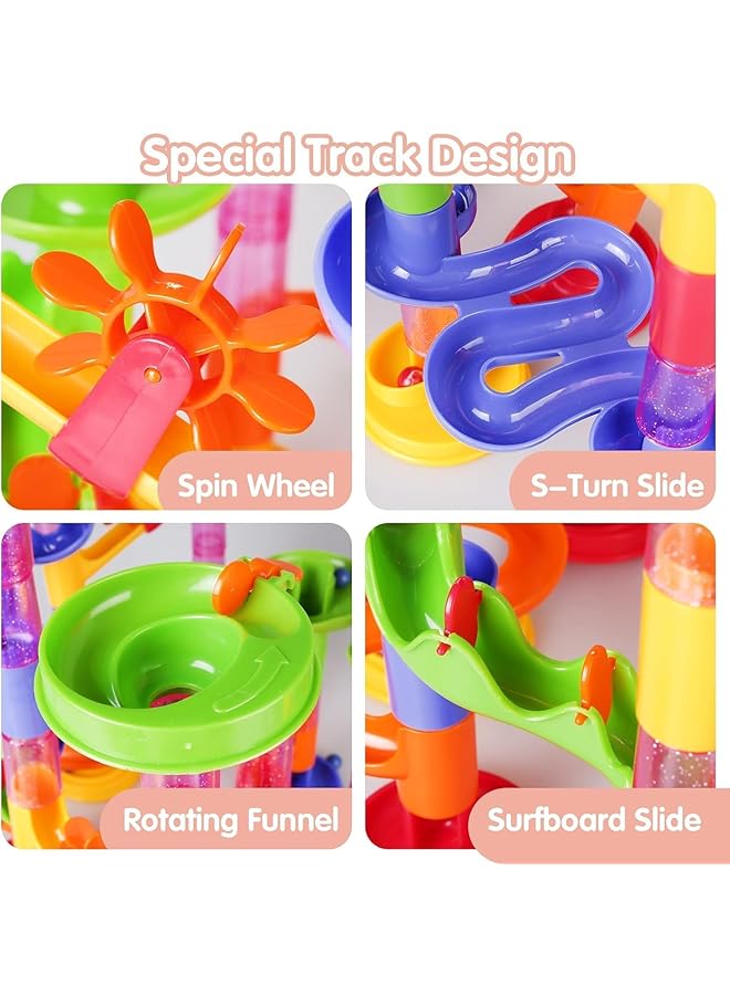 Mumoo Bear Marble Run Set 109 Pcs Construction Building Blocks Toys Game For 4 5 6 7 Year Old Boys Girls Kids - Image 3