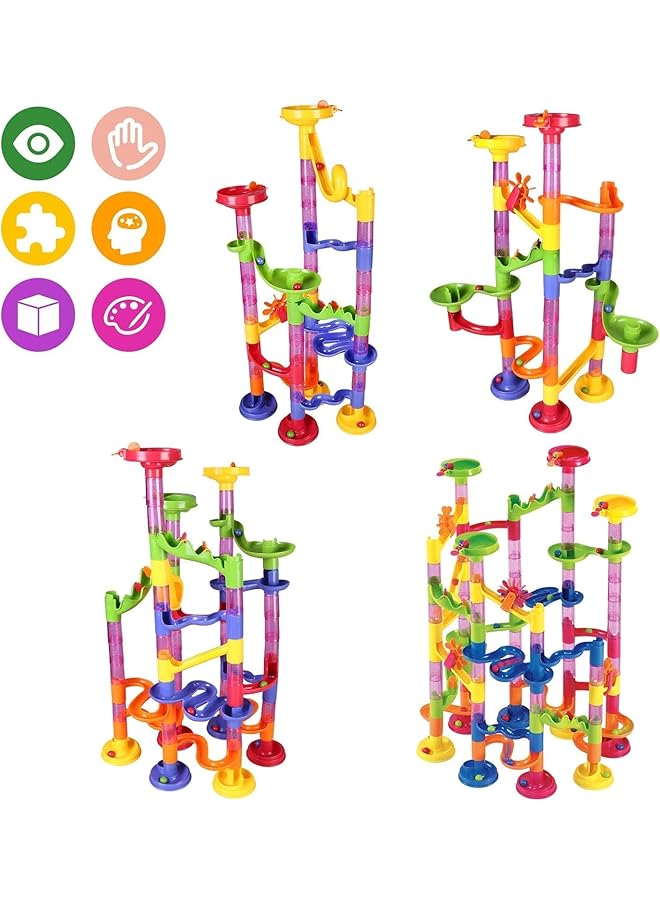 Mumoo Bear Marble Run Set 109 Pcs Construction Building Blocks Toys Game For 4 5 6 7 Year Old Boys Girls Kids - Image 2