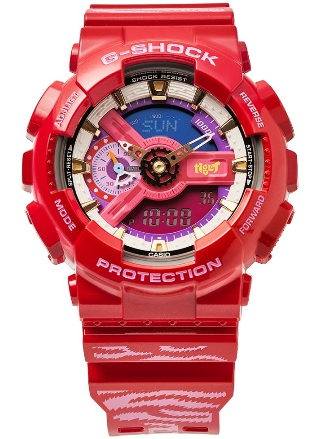 Shock Athletic - G-Shock Red Watch for Men GA-110CCA21-4PFC - Image 1