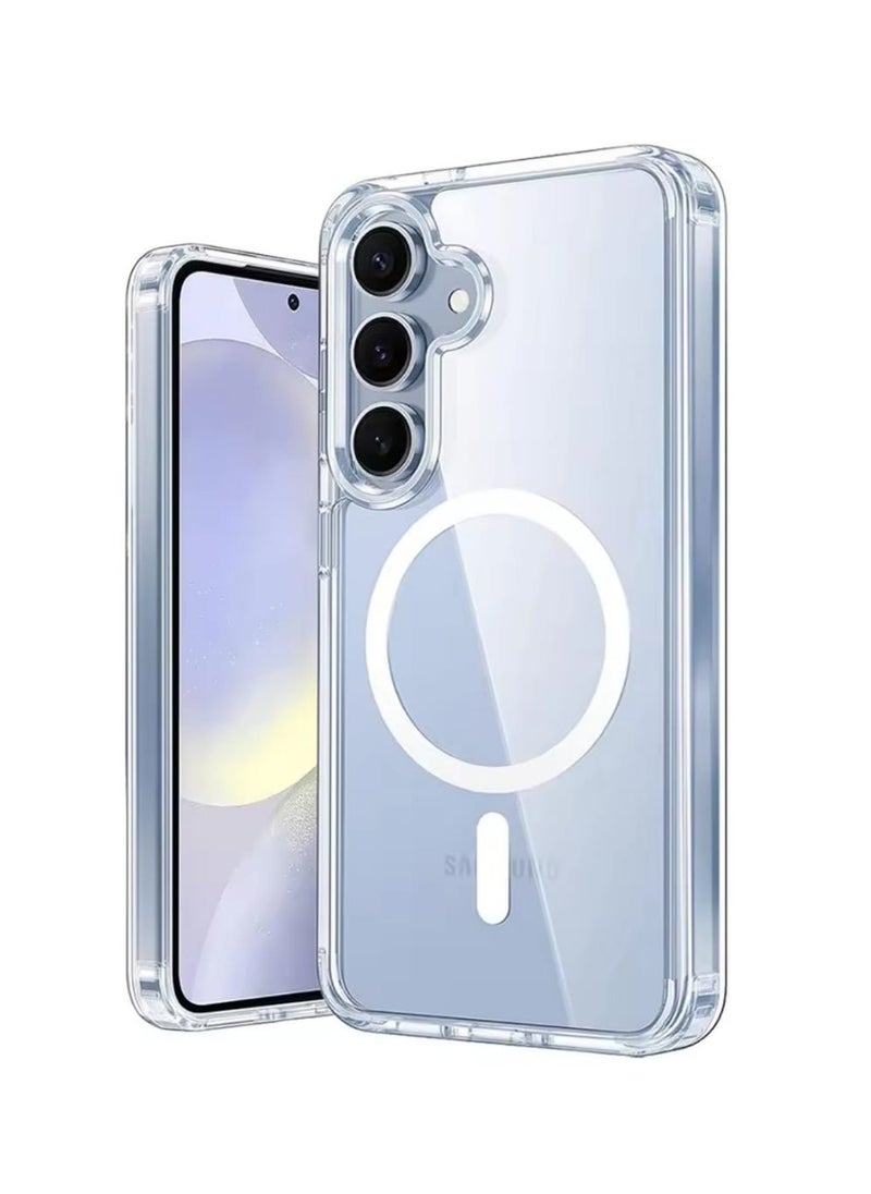 traditious Samsung Galaxy S24 Clear Transparent Case with MagSafe - Slim, Durable, Shockproof Cover for S24  - Image 1