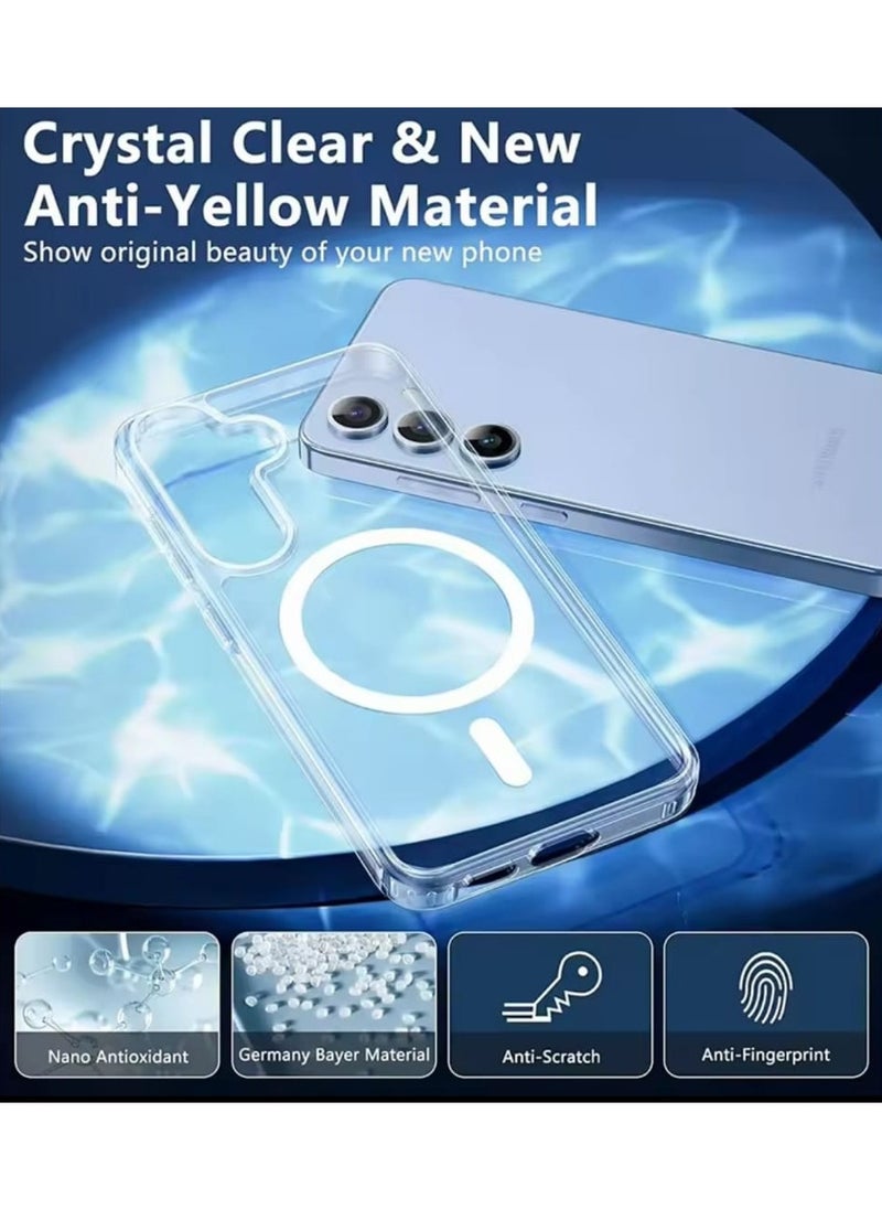 traditious Samsung Galaxy S24 Clear Transparent Case with MagSafe - Slim, Durable, Shockproof Cover for S24  - Image 3