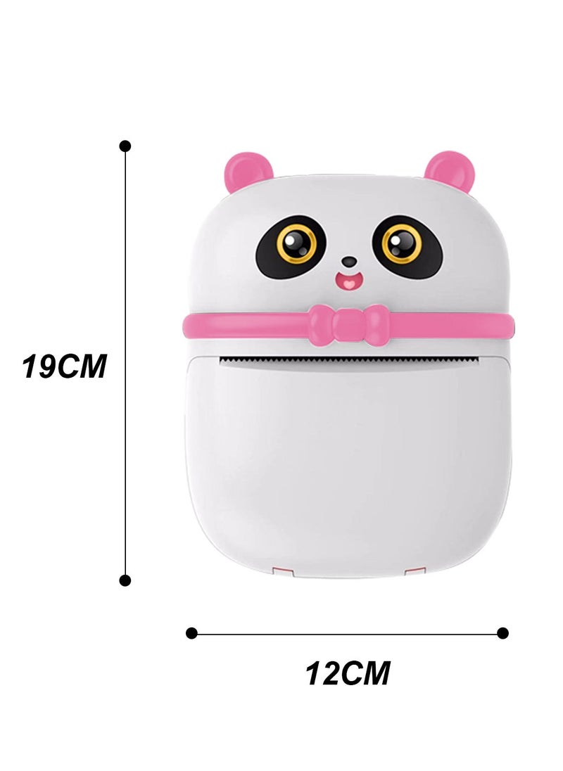 Kidle Mini Pocket Panda printer Bluetooth Wireless Smart Printer with Android APP (including a roll of paper)+3 colored papers+5 stickers+5 regular papers+colored pens+random stickers * 1  - Image 4