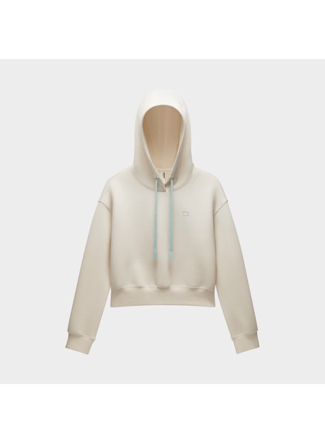 Bananain Liu Haocun Same Style 503Relax Women'S Hooded Four Seasons Cropped Sweatshirt For Leg-Lengthening Effect - Image 2