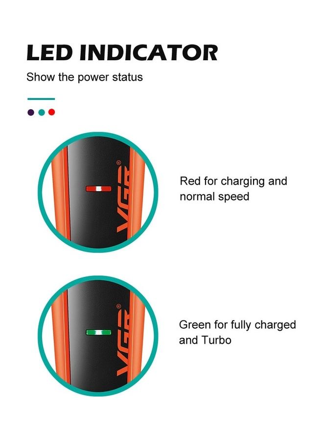 VGR Professional Waterproof Hair Trimmer Multicolour 700grams - Image 5