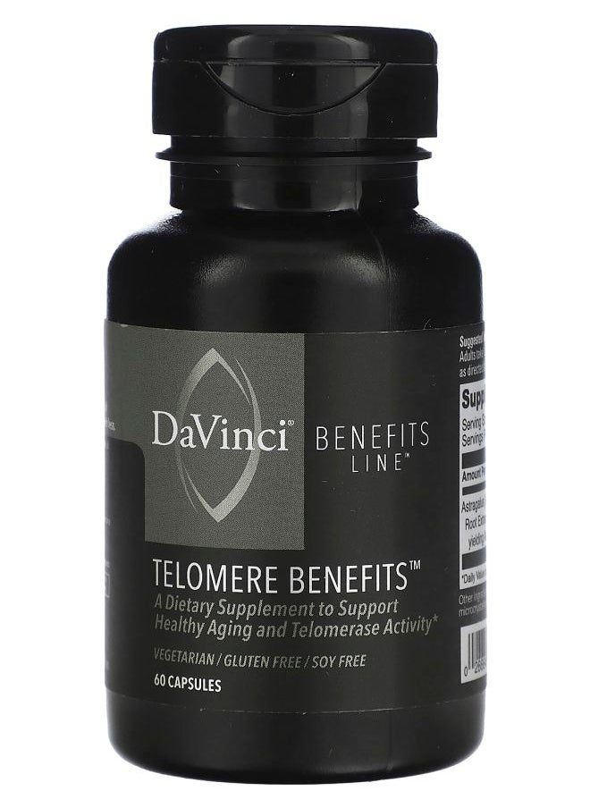 DaVinci Laboratories Telomere Benefits 250 mg 60 Capsules 
