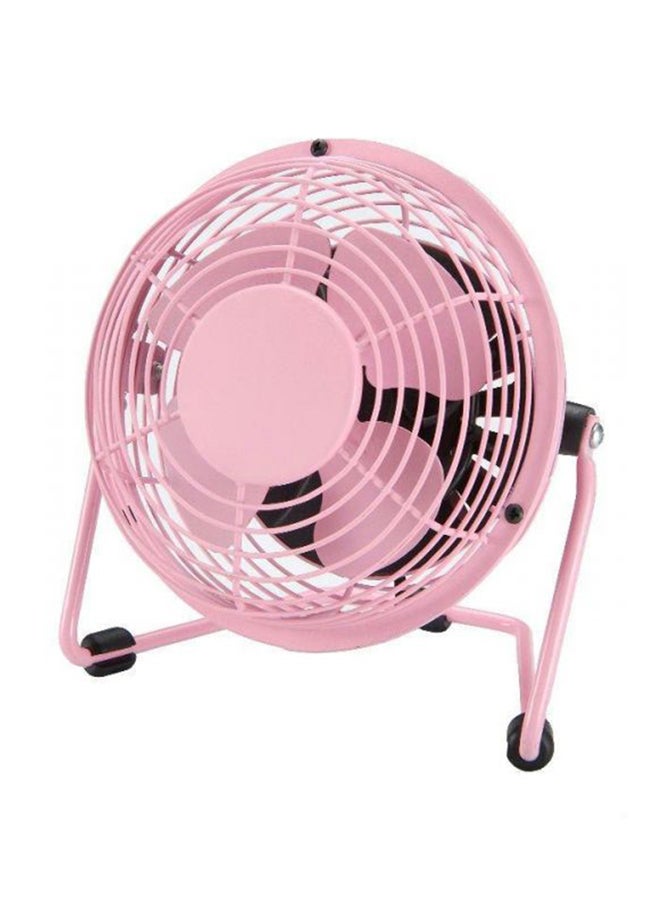 Loquat USB Mini Fan 13cm Pink/Black  - Image 1