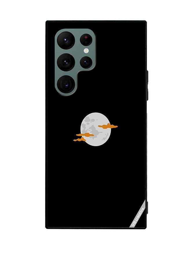 VR CREATIVE Protective Case Cover For Samsung Galaxy S22 Ultra 5G Moon Design Multicolour - Image 1