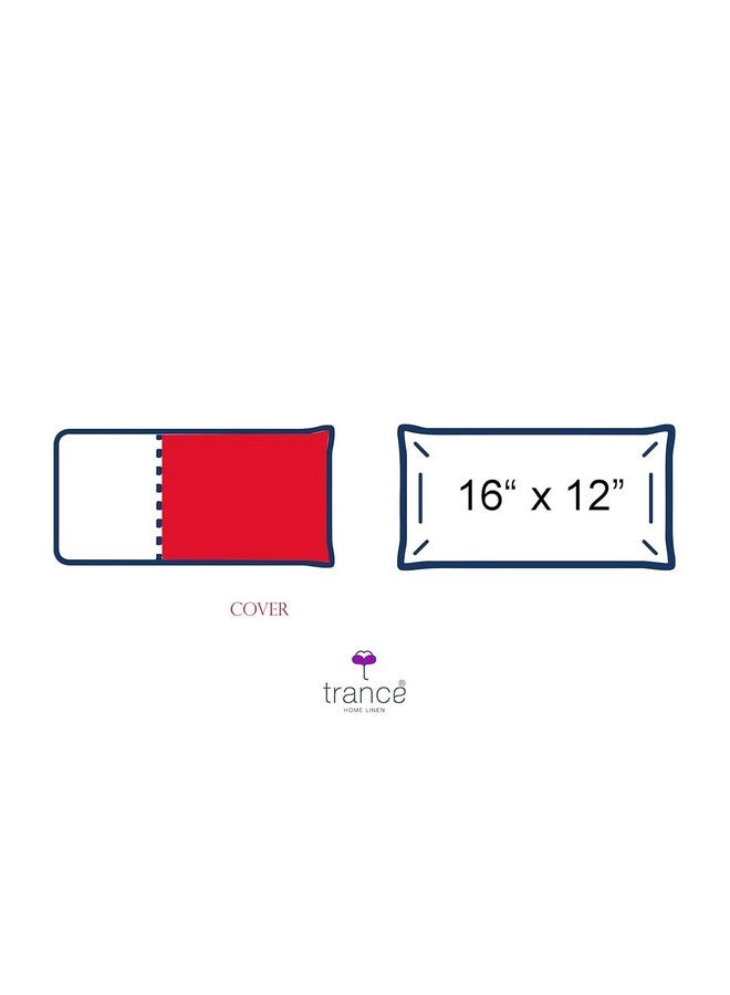 Trance Home Linen Trance Home Linen 16 inch X 12 inch 100% Cotton Baby/Kids Pillow Covers | Soft & Skin Friendly Pillow Cases | Extra Small Size [NOT Pillows] Covers only (Small Size | 16x12 inch, Rose Pink)- Set of 2  - Image 3