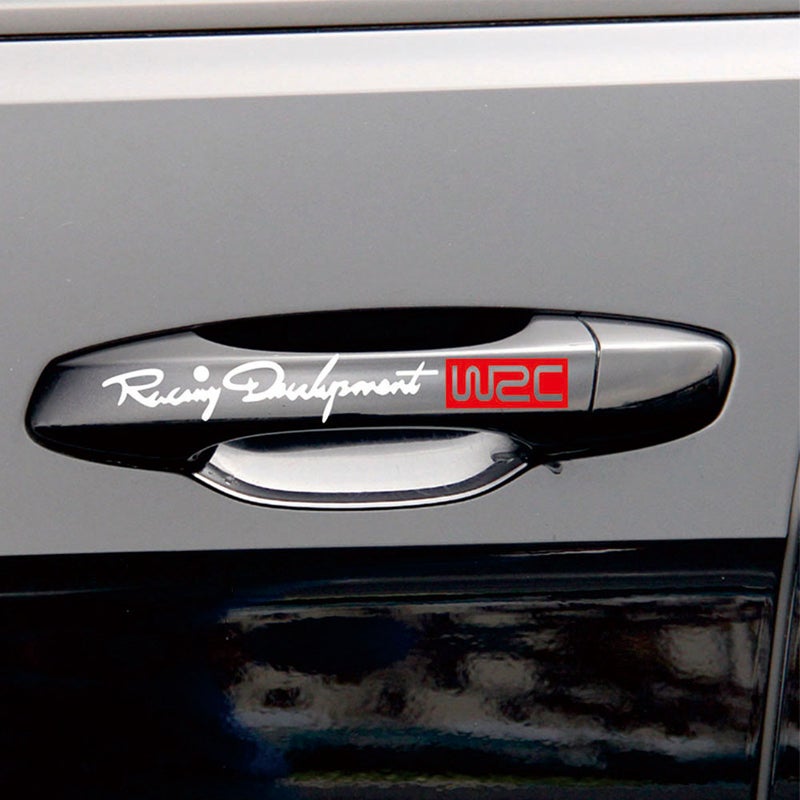 4pcs Rear-view Mirror WRC Car Body Styling Sticker Removable Waterproof - Image 2