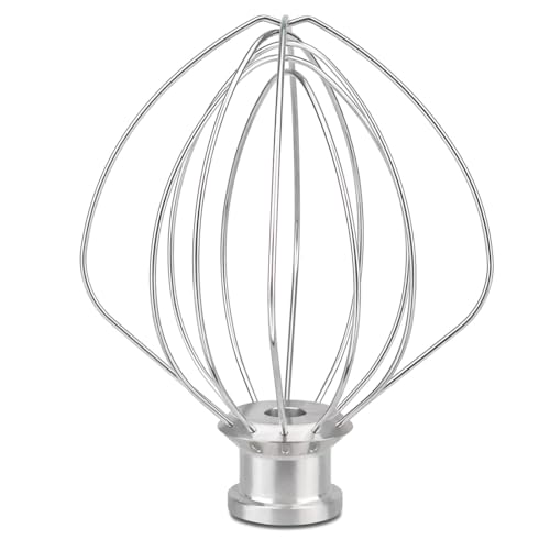 OUOLife Whisk Attachment Stainless Steel Wires Whip K45WW Parts fit KitchenAid 4.5 and 5 QT Tilt Head Stand Mixer - Image 1